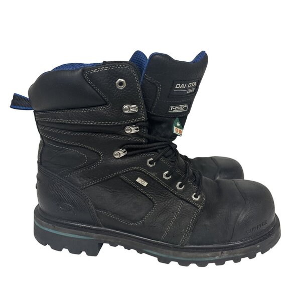 DAKOTA Men's 557 8" Steel Toe HD3 Vibram Work Boots Black Size 13M - Picture 2 of 8